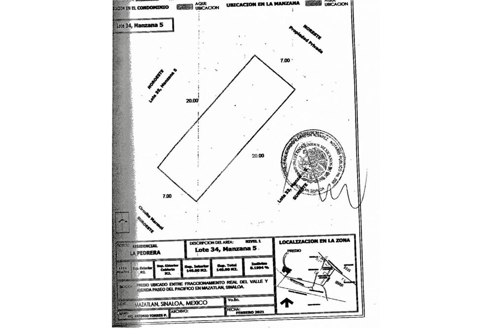 Residential - แปลงที่ดินสำหรับการจัดสรร - Mazatlán, Mexico - Mexico - 14 - 1001014001-37