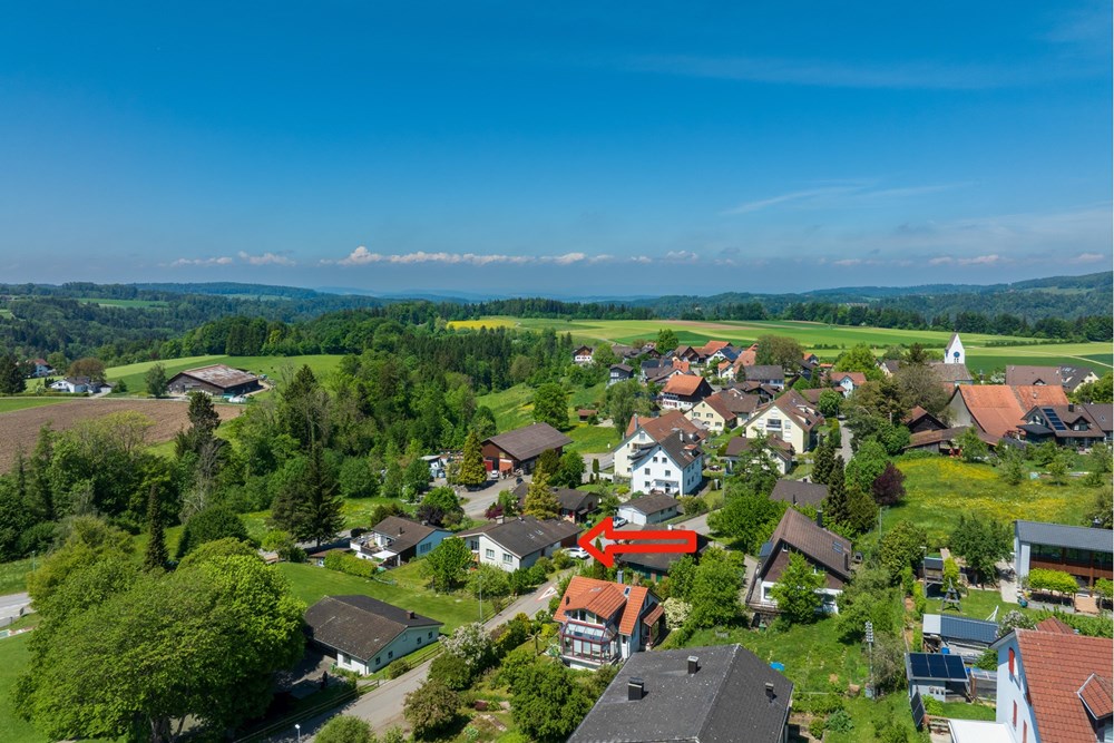Bauland - Kauf - Wildberg, Zürich - 1_Drohne5 Pfeil.jpg - 118761010-22