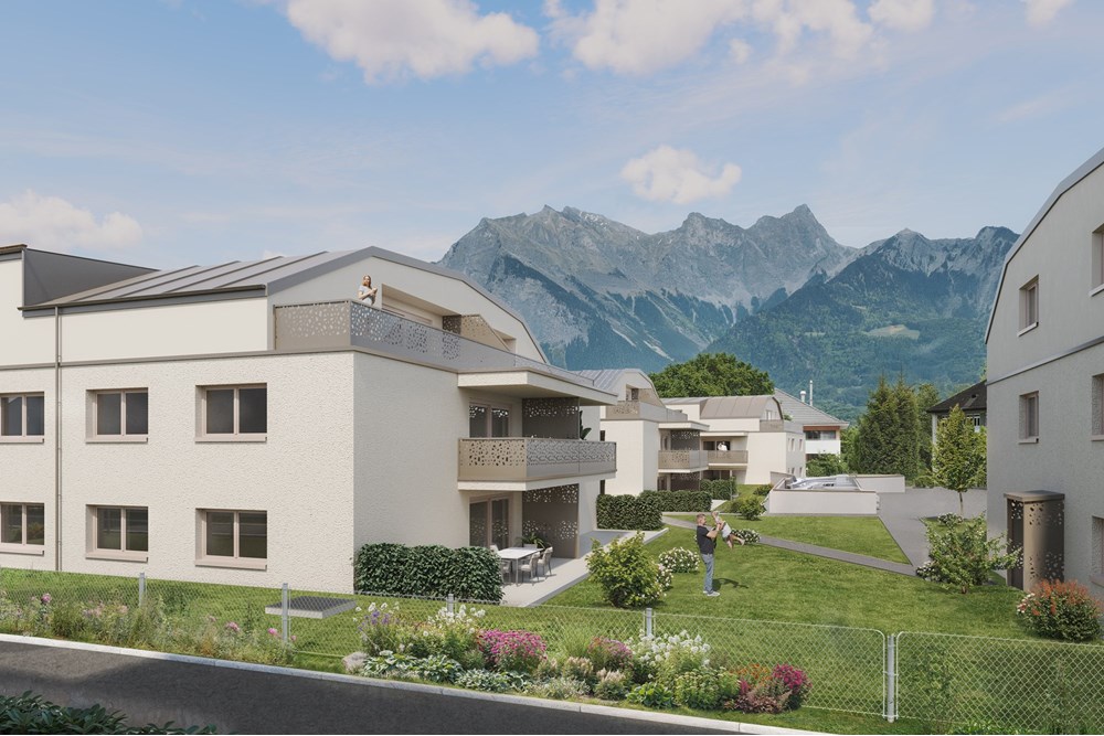 Gartenwohnung - Kauf - Bad Ragaz, St. Gallen - Ragaces_Aussen_03_Haus C.jpg - 119141007-752