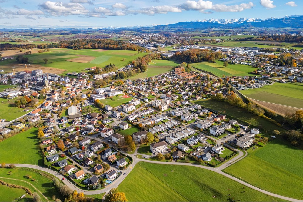 Résidentiel - Maison mitoyenne - Belfaux, Freiburg - CH - Drone 9.jpg - 119791003-379