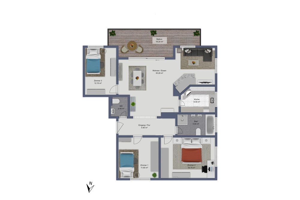 Wohnung - Kauf - Hunzenschwil, Aargau - Grundriss_beschriftet.jpg - 110050043-43