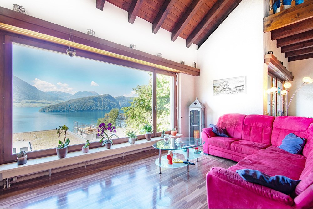 Villa - Kauf - Vitznau, Luzern - 253A6536.jpg - Wohnzimmer - 119871001-102