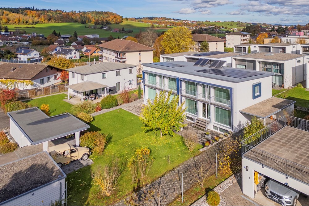 Résidentiel - Maison mitoyenne - Belfaux, Freiburg - CH - Drone 2.jpg - 119791003-379