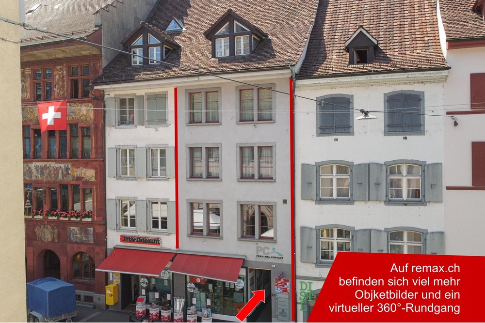 Wohnung - Kauf - Liestal, Basel-Landschaft - DJI_0160-P1_RahmenPfeil-TXT.jpg - 110031007-343