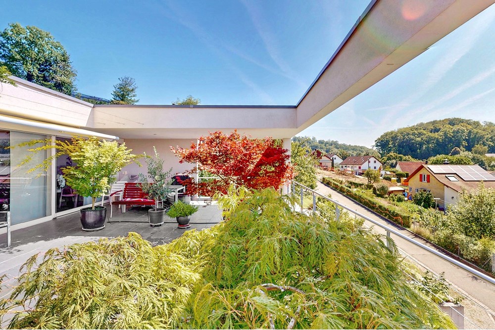 Einfamilienhaus - Kauf - Küttigen, Aargau - F_3zu2_Terrasse nach Aussen Ost_Eibenweg 1_Küttigen.jpg - 119841002-85