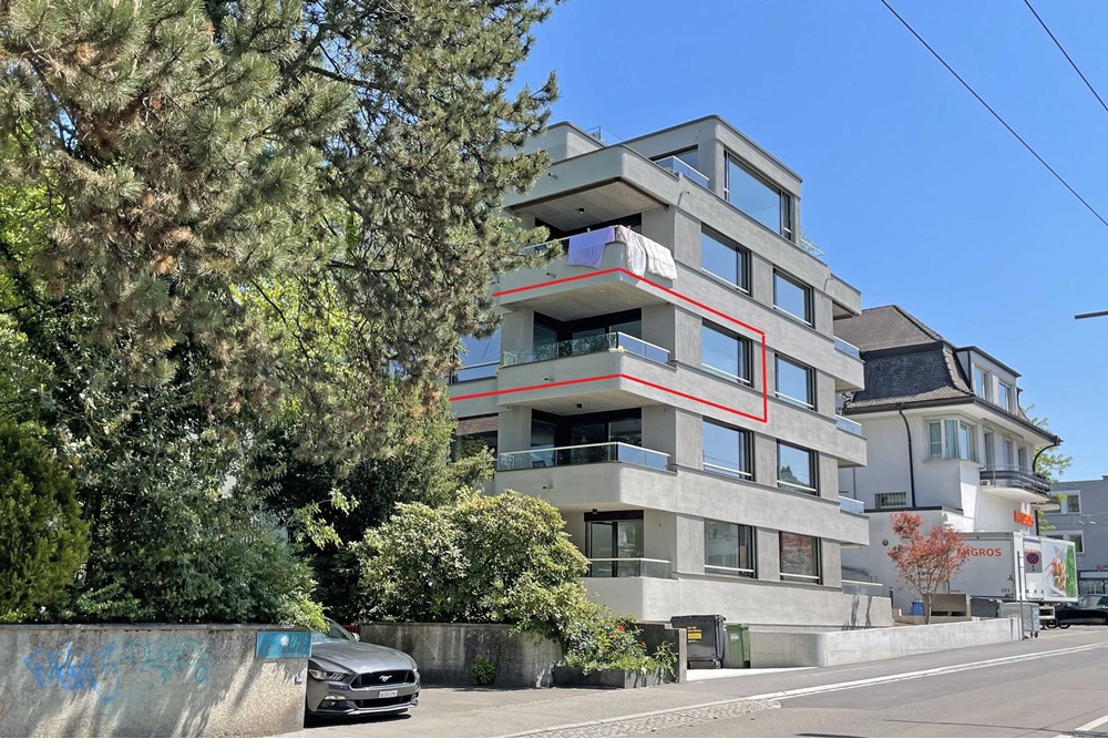 Wohnung - Wohnung - Zürich, Zürich - CH - Aussenfoto_BB_markiert.jpg - 118921025-85