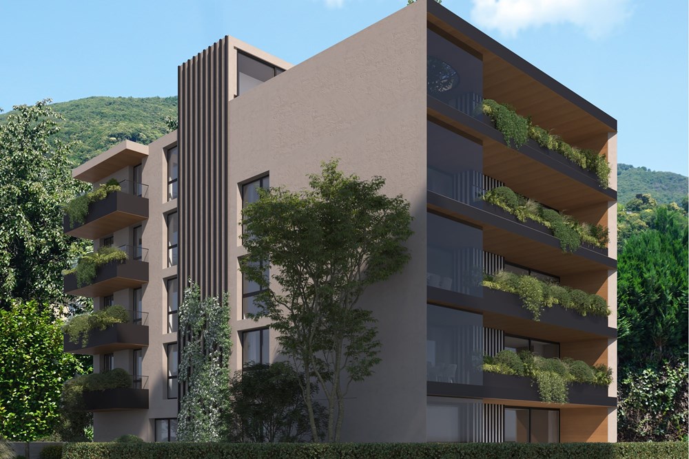 Wohnung - Kauf - Minusio, Tessin - residenza fontile esterni vista 003.jpg - 116080044-77
