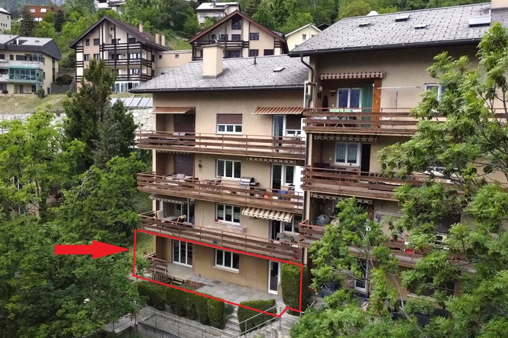 Wohnung - Kauf - Leuk Stadt, Wallis - 2.5 Zi-Wohnung in Leuk-Stadt-Hausansicht markiert_.jpg - 119101007-739