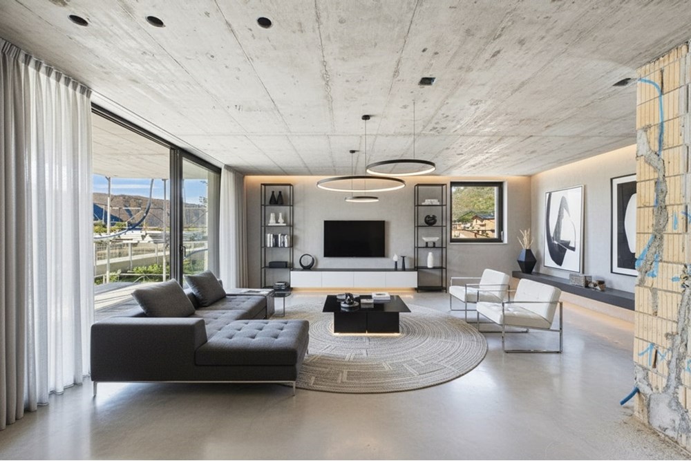 Gartenwohnung - Kauf - Melano, Tessin - RENDER Salotto.jpg - 119001097-28