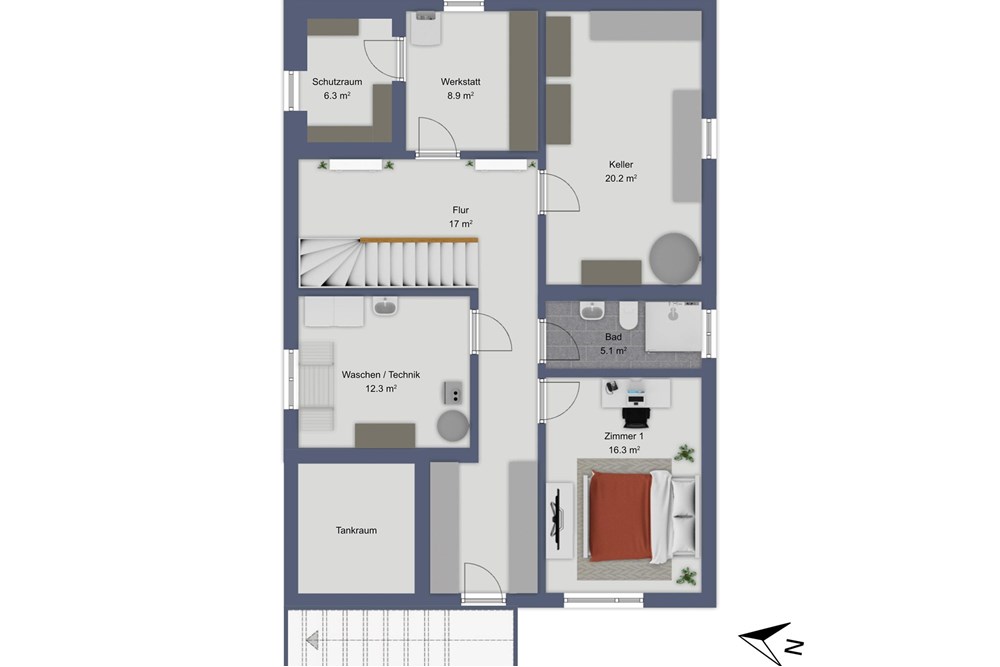Einfamilienhaus - Kauf - Niederlenz, Aargau - Untergeschoss.jpg - 110050029-187