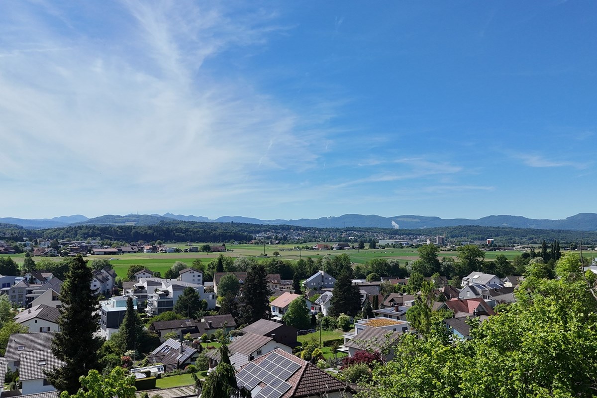 Reihenhaus - Kauf - Hirschthal, Aargau - F_Aussicht_Parz 299_Rebhalde_Hirschthal 5042_Drohne 1_Mai'26.JPG - 119841002-99