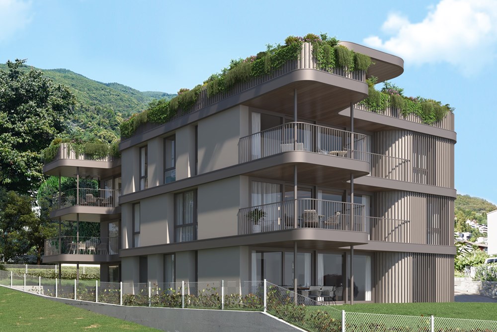 Wohnung - Kauf - Minusio, Tessin - Pozzaracchia esterno vista 004.jpg - 116080044-78