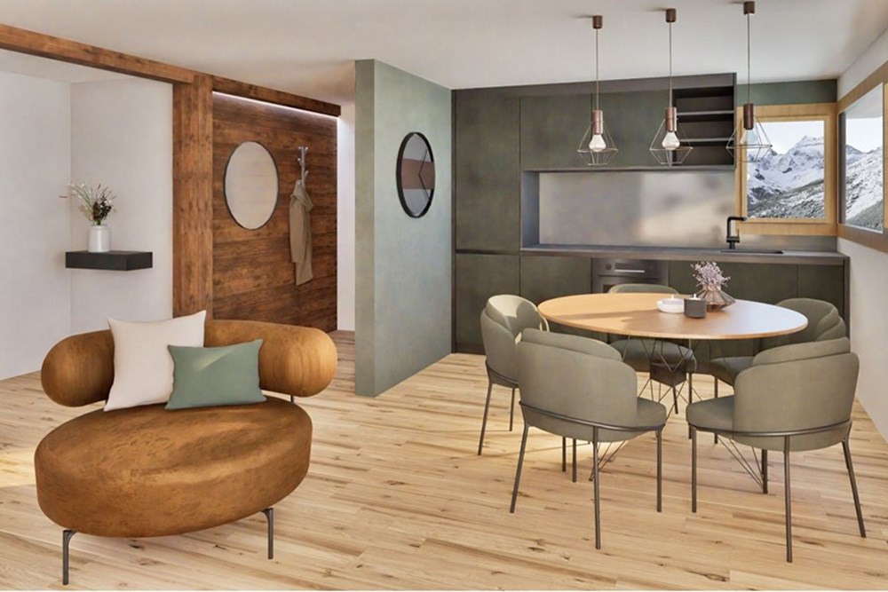 Ferienwohnung - Kauf - Saas-Fee, Wallis - 01-Innen-KÜ-FERTIG.jpg - 116400006-183