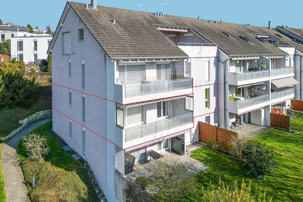 Wohnung - Kauf - Hausen bei Brugg, Aargau - Hauptansicht_Hausen_markiert.jpg - 115360017-86