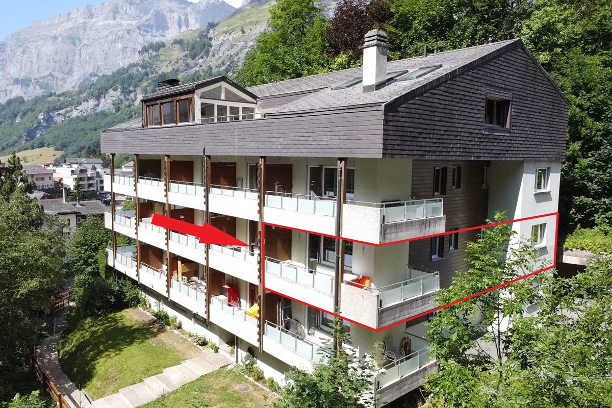 Wohnung - Kauf - Leukerbad, Wallis - 3.5 Zi-Wohnung in Leukerbad-Hausansicht 1a.JPG - 119101007-745