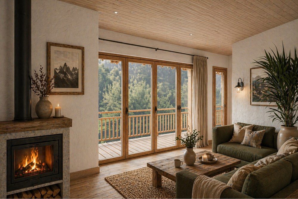 Wohnung - Kauf - Elm, Glarus - Wohnzimmer_Abend.jpg - 118641001-919