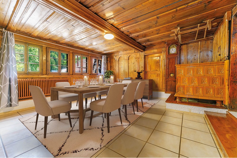 Résidentiel - Ferme - Charmey (Gruyère), Freiburg - CH - Dining Room .jpg - 119791003-374