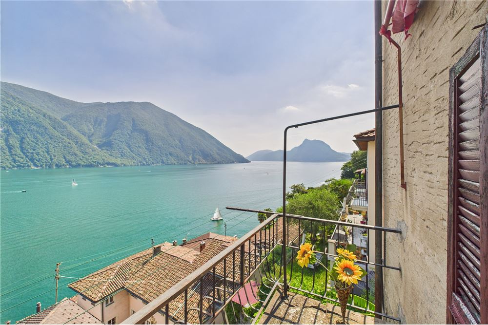 Einfamilienhaus - Kauf - Gandria, Tessin - Vista sul lago fino al San Salvatore/ Blick auf den See bis zum S. Salvatore - 119001086-35