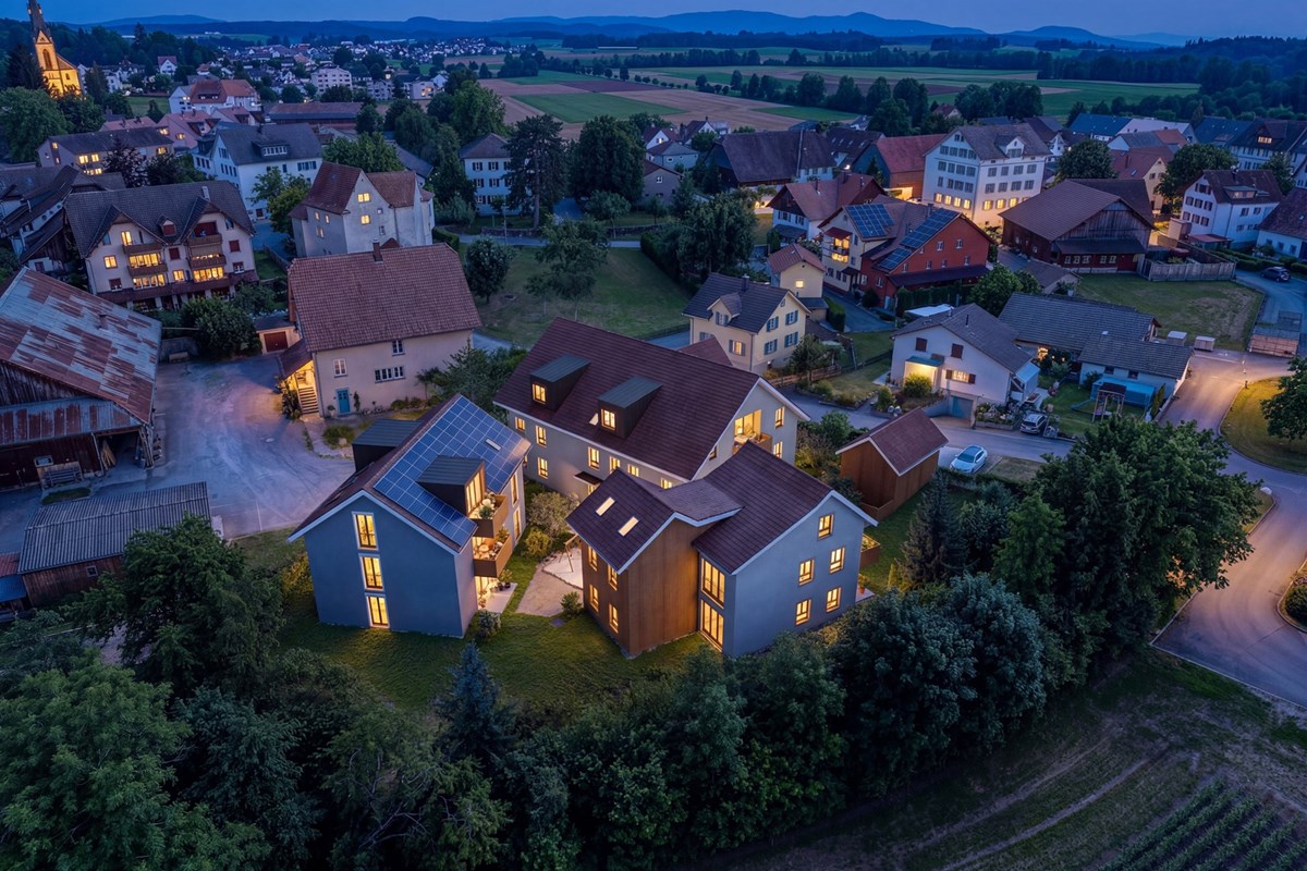 Wohnung - Kauf - Bünzen, Aargau - Nacht Aussen 1.jpg - 118471013-265