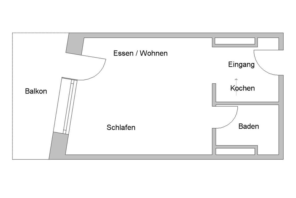 Wohnung - Kauf - Zermatt, Wallis - Grundriss Beta Studio-1.jpg - 117400002-367