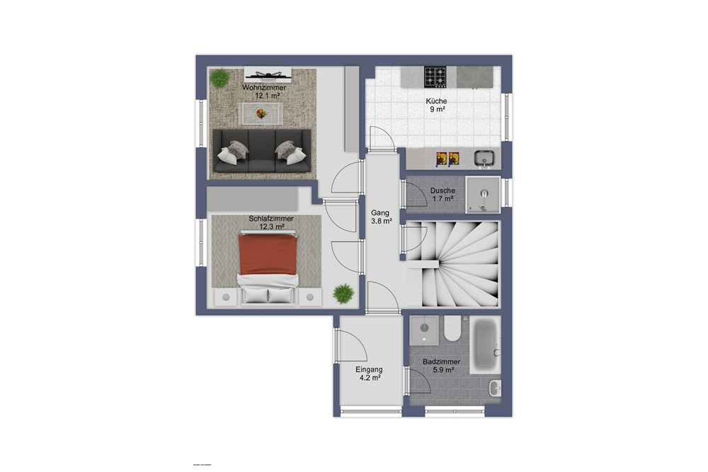 Doppelhaushälfte - Kauf - Lenzburg, Aargau - EG.jpg - 110050043-49
