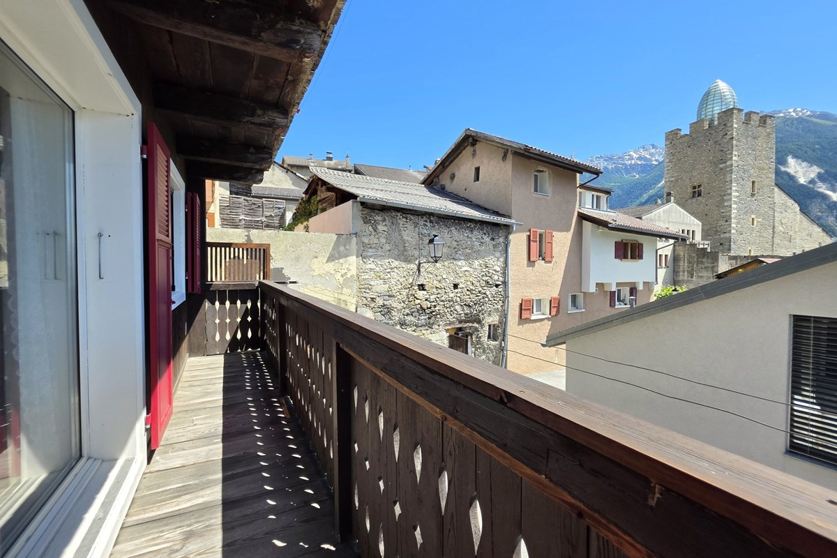 Wohnung - Kauf - Leuk, Wallis - 3.5 Zi-Wohnung in Leuk-Stadt_Balkon a.jpg - Balkon - 119101007-741