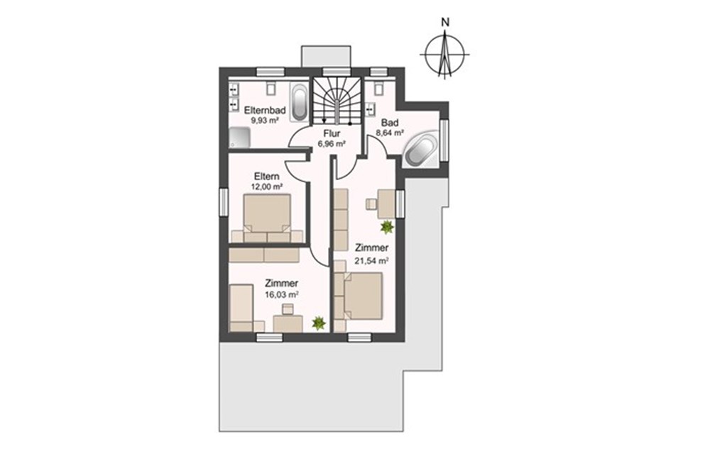 Einfamilienhaus - Kauf - Gränichen, Aargau - Obergeschoss.jpg - 110050029-192