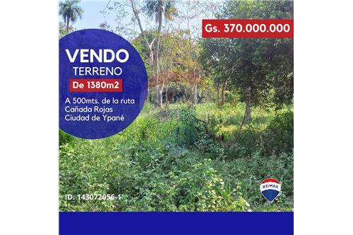 For Sale-Land-Paraguay Central Ypané  A 500 metros de la ruta Cañada Rojas  -  A 500 metros de la ruta departamental 70  - -143072056-1