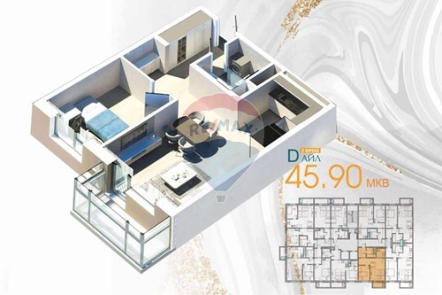 For Sale-Block of Apartments-8 Саруул дэнж  - Khan-Uul, Mongolia-119020254-50