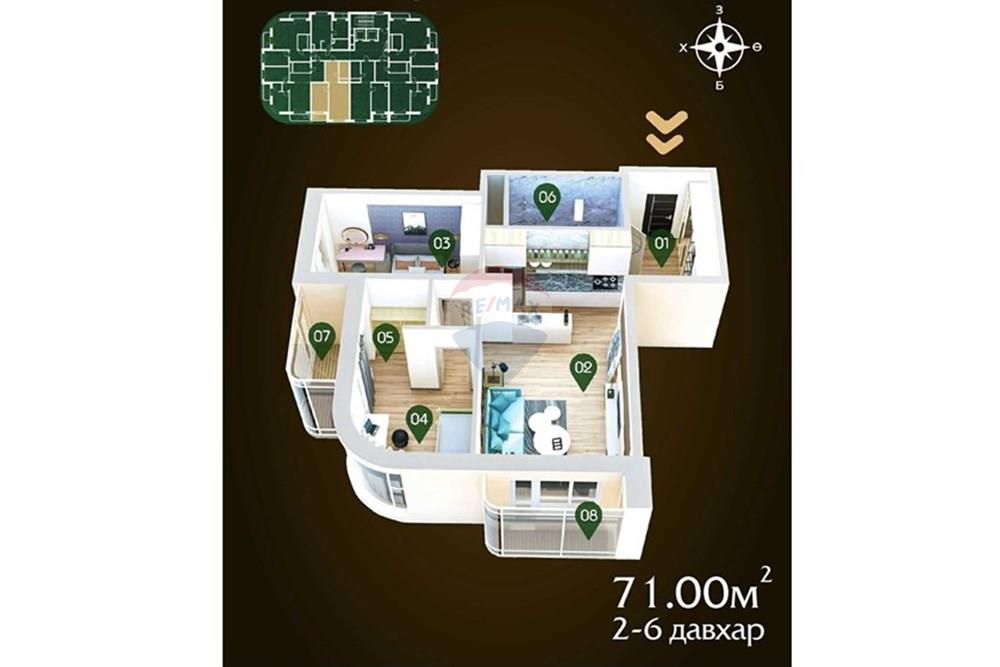 Residencial - Piso - Хан-Уул, Монгол - MN - Unknown-145.jpg - 119012353-33