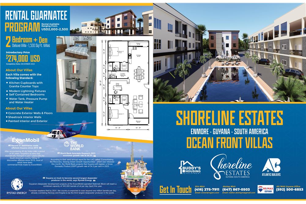 SHORELINE ESTATES, Demerara-Mahaica, Guyana