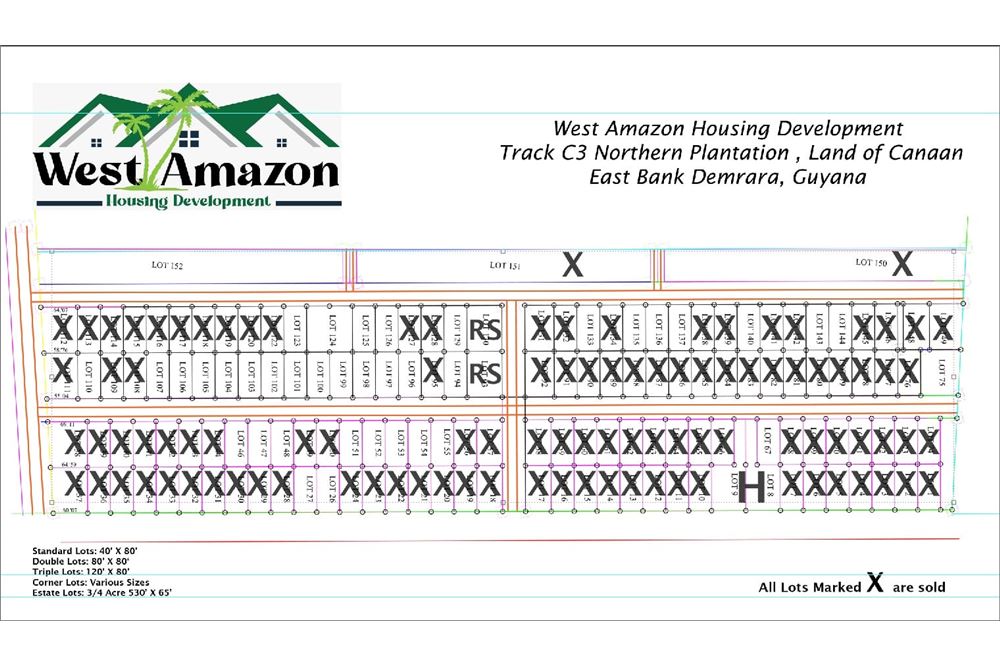 Land For Sale Guyana, DemeraraMahaica, Land of Canaan 130003001
