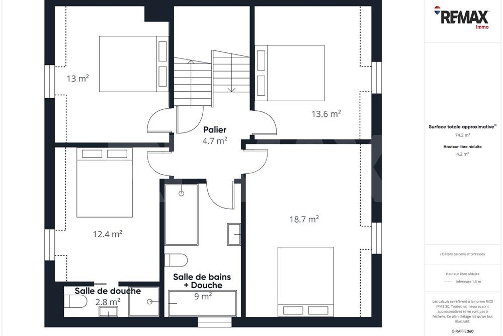 Maison - A vendre - Bech - plan 2eme étage.jpg - 280371004-30