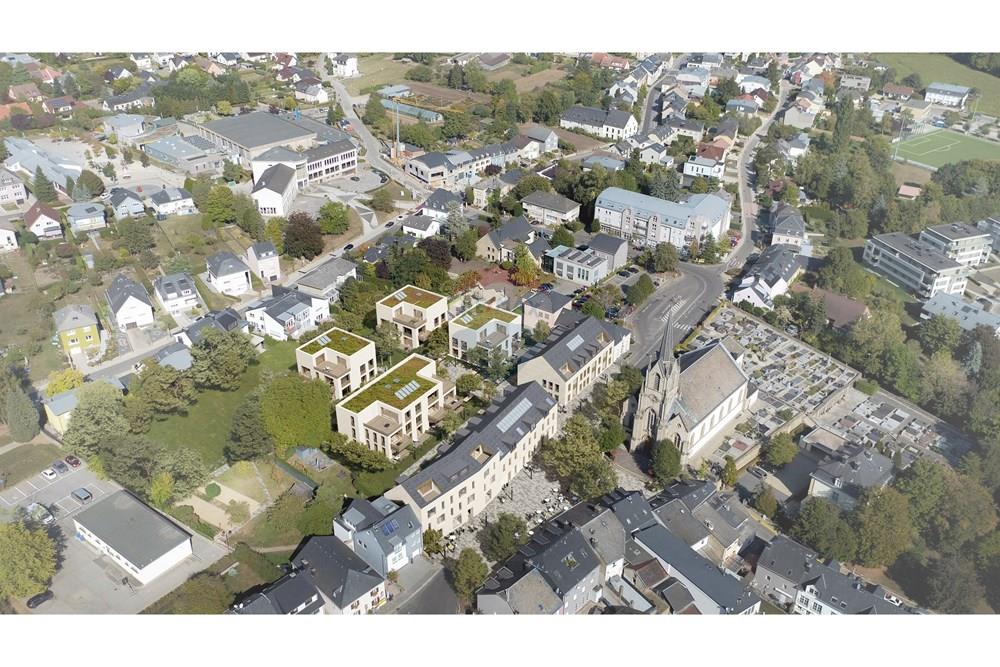 Duplex - A vendre - Steinsel - Vogelperspektive_großerAusschnitt.jpg - 280221001-762