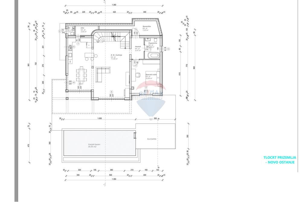 Kuća  - Za prodaju - Lovran, Hrvatska - Tlocrt prizemlja.jpg - 300421024-872
