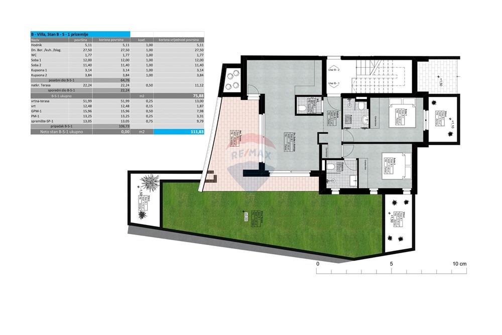 Stan-Apartman - Za prodaju - Lovran, Hrvatska - Kuća B STAN S1 PRIZEMLJE.jpg - 300421024-923