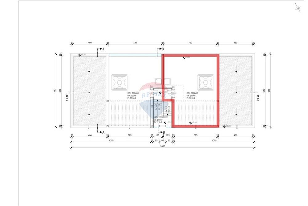 Stan-Apartman - Za prodaju - Privlaka, Hrvatska - Tlocrt  krovne S7.jpg - 300751001-83