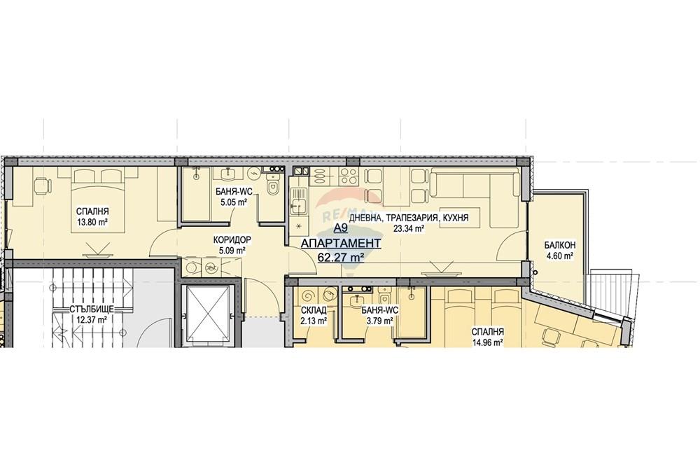Апартамент - За продажба - гр. София, Област София град, България - А 9.jpg - 360501015-9