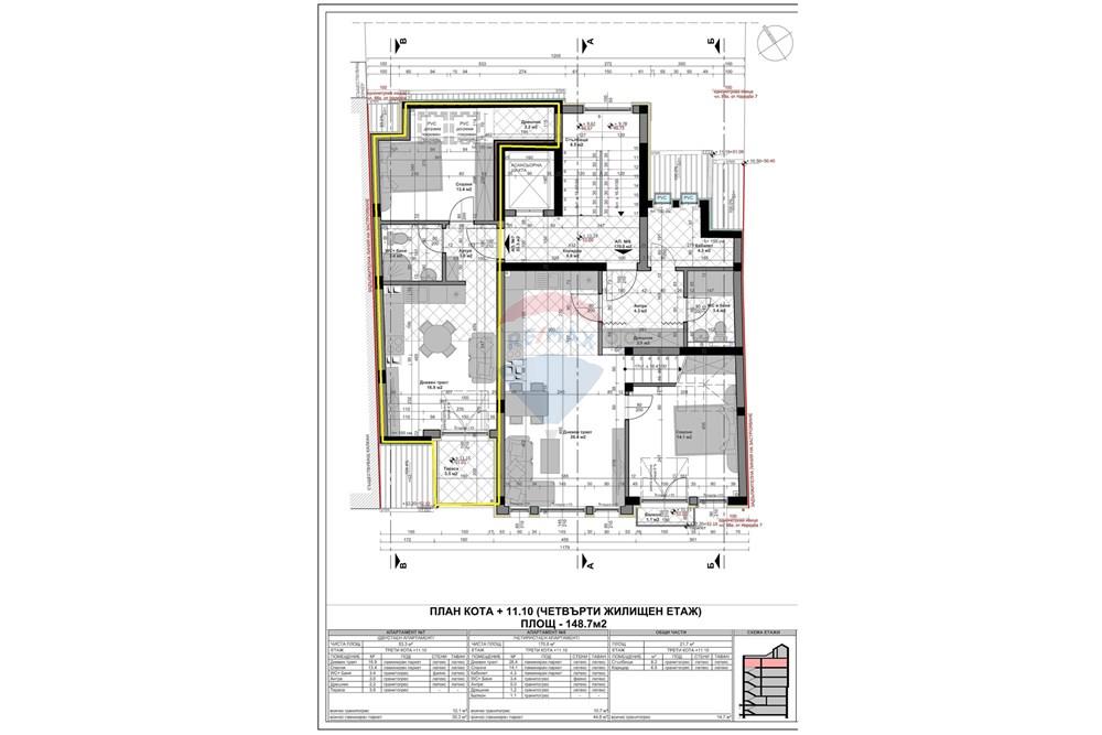 Διαμέρισμα - Πώληση - гр. Варна, Област Варна, България - ет4ап7-контур.jpg - 360481026-9