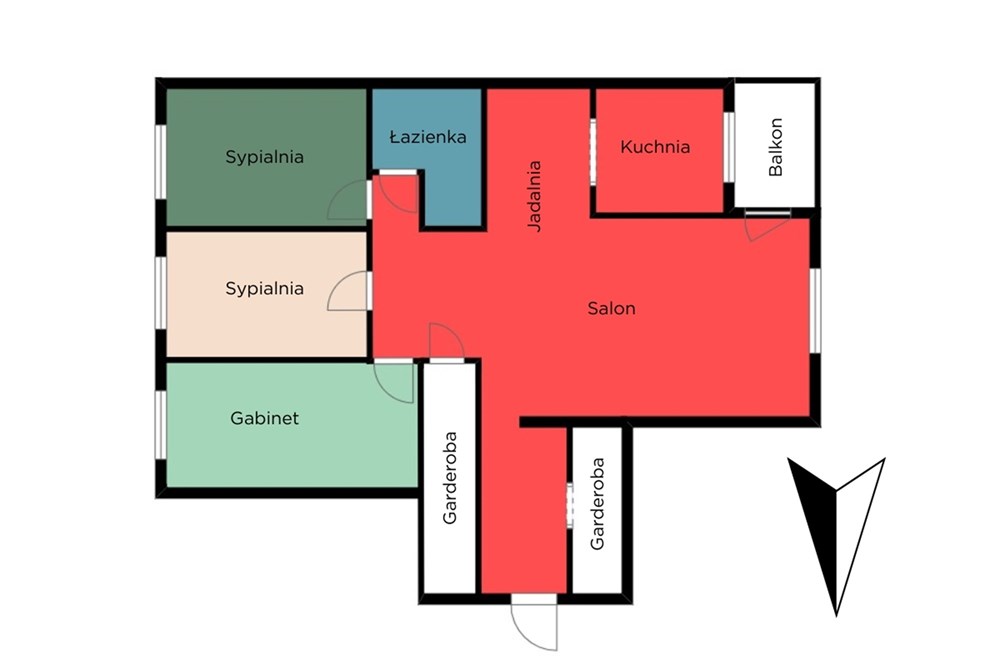 Mieszkanie - Sprzedaż - Łódź, Polska - Rzut (1).jpg - 470191035-106