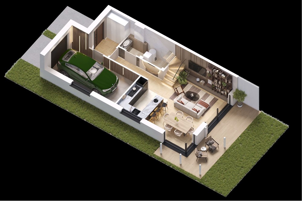 Dom bliźniak - Sprzedaż - Łazy, Polska - 147RKB_Rzuty_Mały_parter_prawy.jpg - 810251009-56