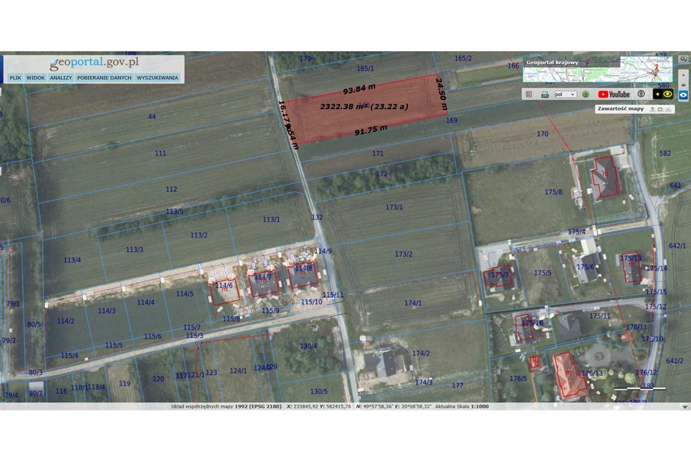 Działka budowlana - Sprzedaż - Trąbki, Polska - Geoportal.jpg - 800241005-219