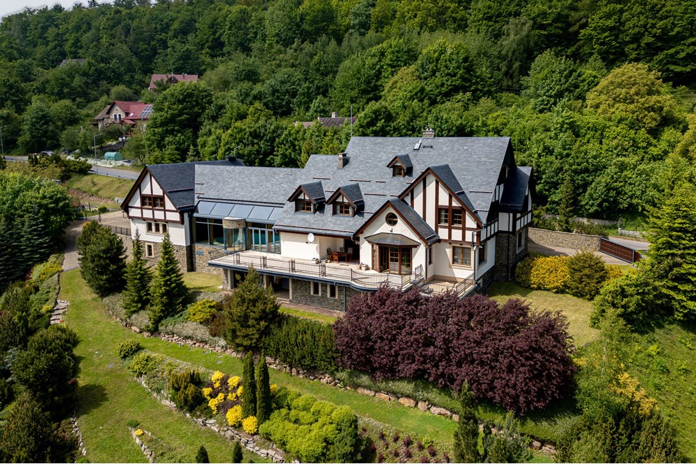 Rezydencja/Willa/Dworek - Sprzedaż - Srebrna Góra, Polska - 027 z lotu ptaka.jpg - 800271021-13