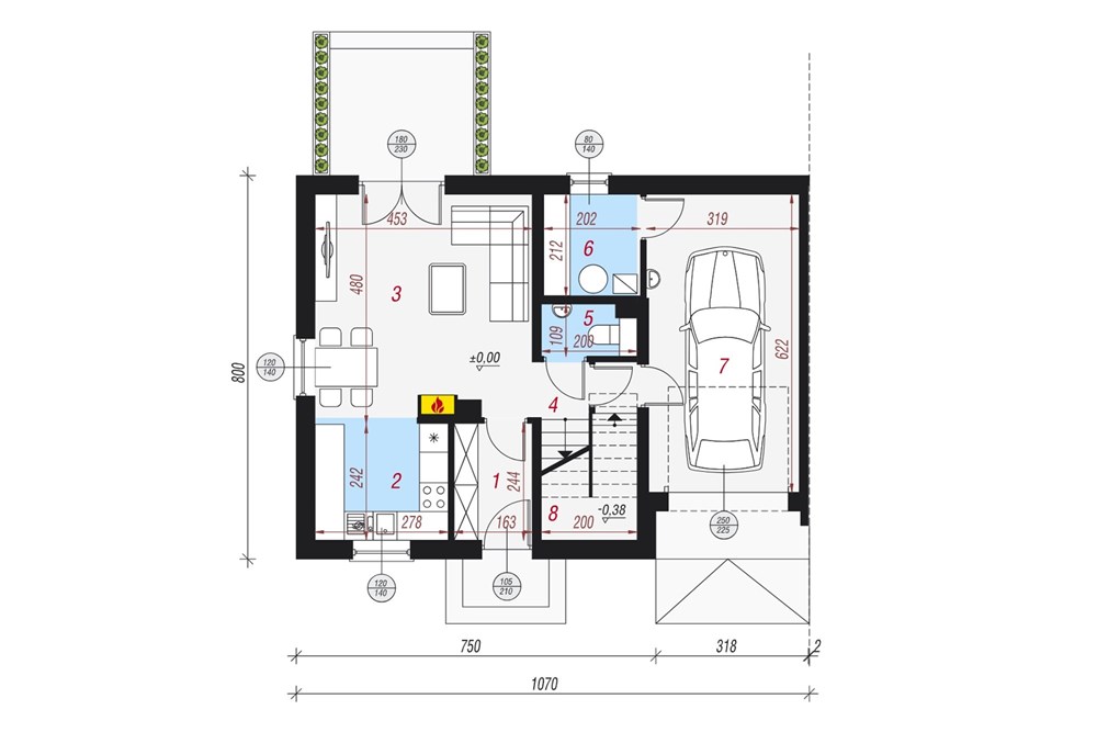 Dom bliźniak - Sprzedaż - Łodygowice, Polska - rzut parter L.jpg - 800061109-37