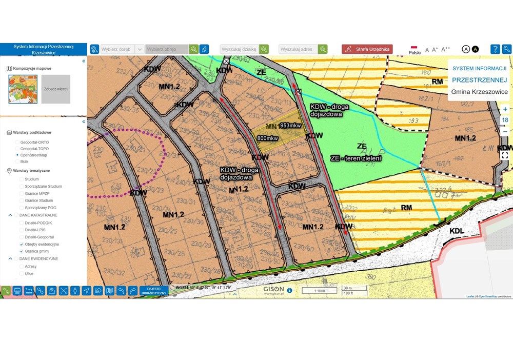 Działka budowlana - Sprzedaż - Siedlec, Polska - Działki MPZP - oznaczone.jpg - 800241005-218