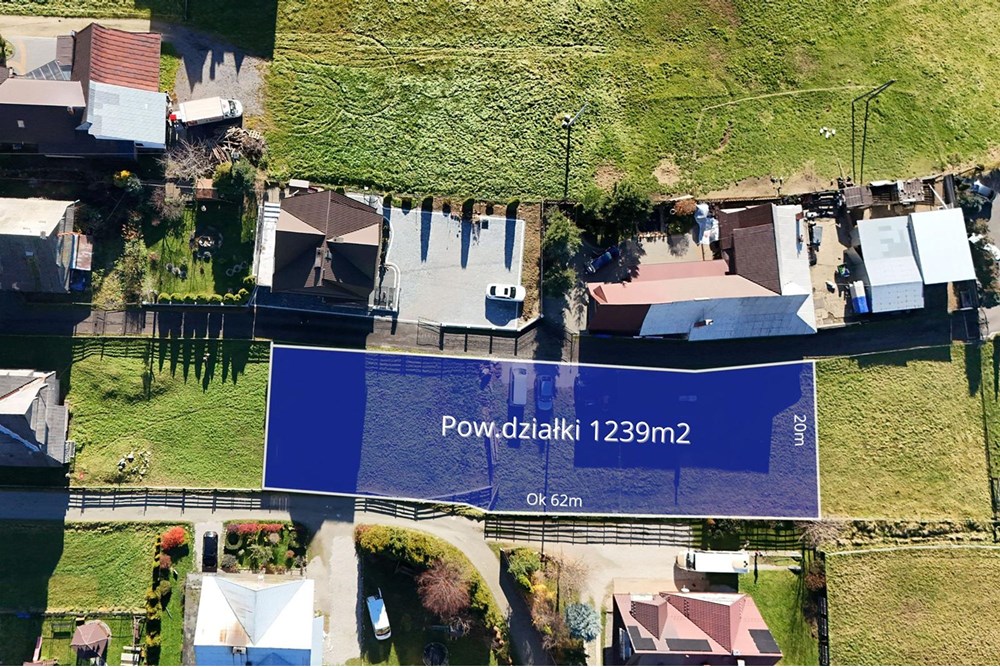 Działka budowlana - Sprzedaż - Poronin, Polska - zdjęcie działka Kosciuszki obrys.jpg - 470151042-14