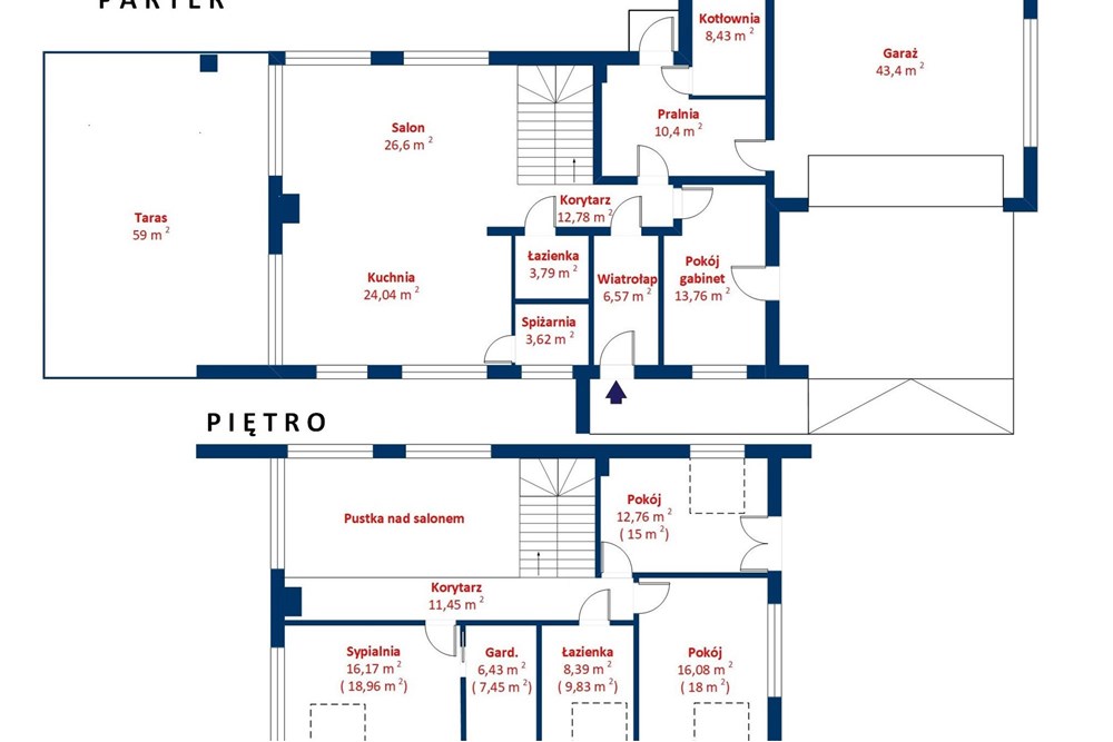 Dom wolnostojący - Sprzedaż - Wilkowyja, Polska - Rzuty domu Wilkowyja  R2.jpg - 790121001-494