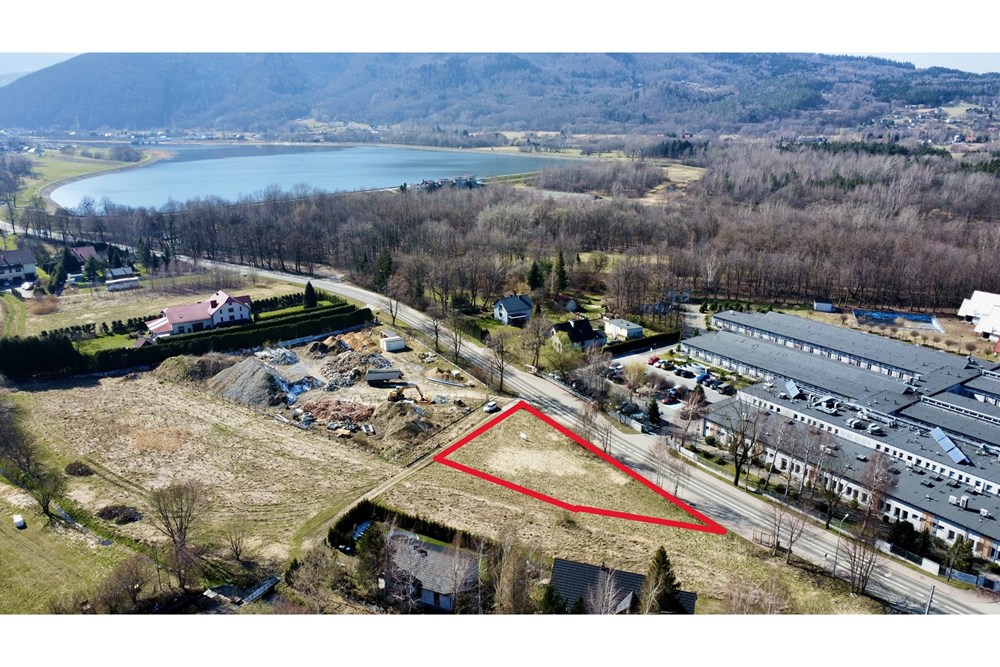 Działka budowlana - Sprzedaż - Porąbka, Polska - porąbka zdjecie wymiar działka.JPG - 800061127-1