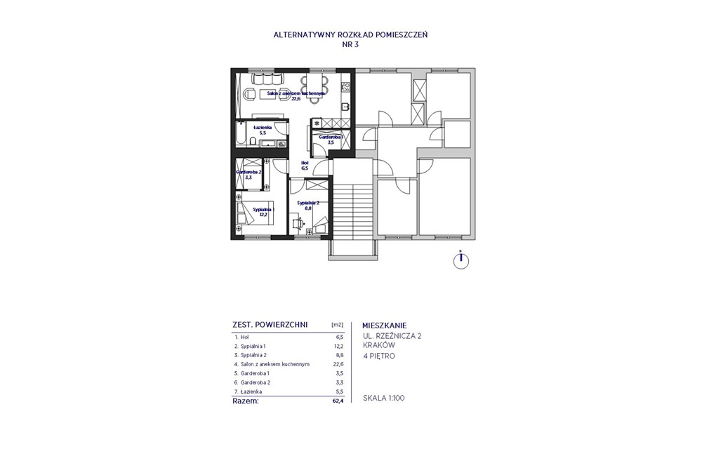 Mieszkanie - Sprzedaż - Kraków, Polska - Rzeźnicza 2 - rzuty z opisem_4_Page 4.jpg - 800271023-19