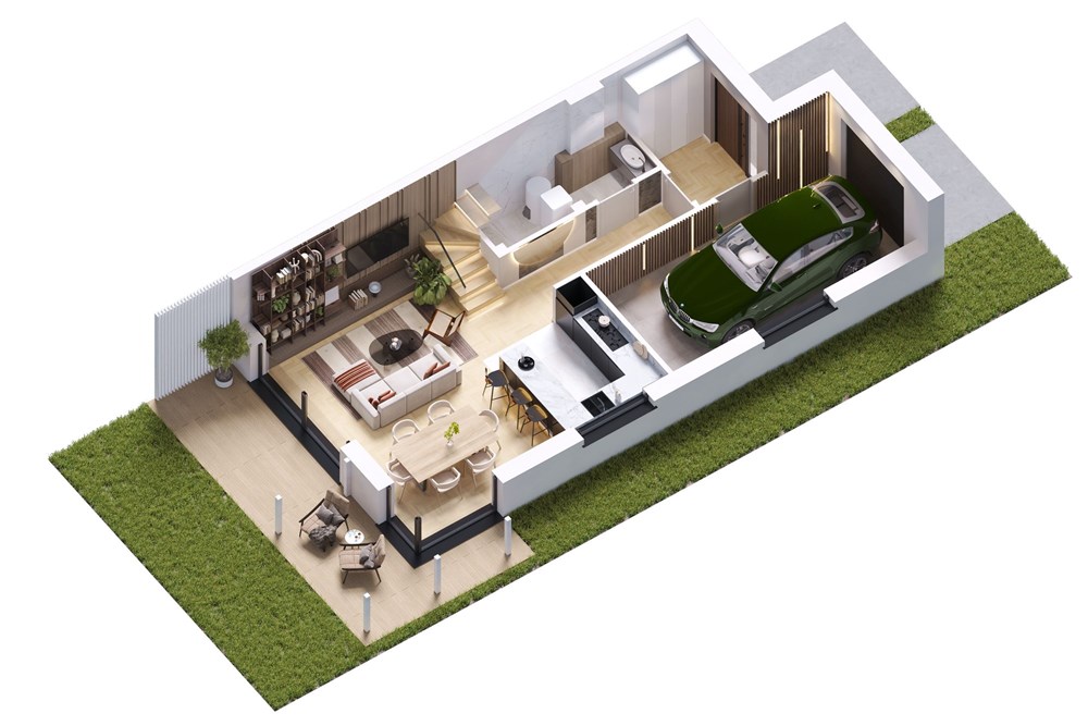 Dom bliźniak - Sprzedaż - Łazy, Polska - Projekt finalny mały segment parter i2.jpg - 810251009-52